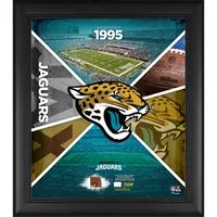 Jacksonville Jaguars (2013-Present) Black Framed Wall-Mountable Mini Helmet  Case