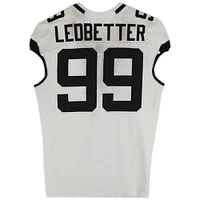 Jeremiah Ledbetter Jacksonville Jaguars Game-Used #99 White Nike Jersey vs. Buffalo Bills on September 23, 2024