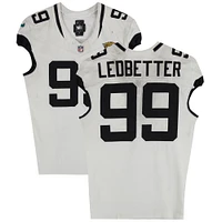 Jeremiah Ledbetter Jacksonville Jaguars Game-Used #99 White Nike Jersey vs. Buffalo Bills on September 23, 2024
