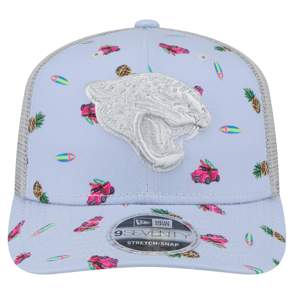 Men's New Era  Light Blue Jacksonville Jaguars Adventure Surfboard 9SEVENTY Adjustable Hat