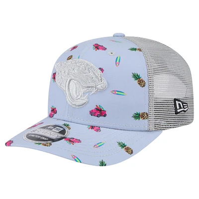 Men's New Era  Light Blue Jacksonville Jaguars Adventure Surfboard 9SEVENTY Adjustable Hat