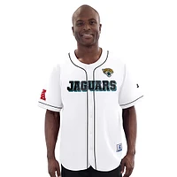 Men's Starter  White Jacksonville Jaguars Relay Full-Button Baseball Jersey