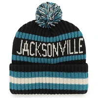 Men's '47 Black Jacksonville Jaguars Bering Cuffed Knit Hat with Pom