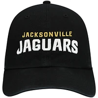 Men's '47 Black Jacksonville Jaguars Clean Up Script Adjustable Hat