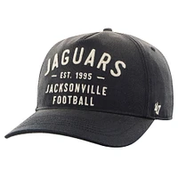 Men's '47 Black Jacksonville Jaguars Dusted Laramie Unstructured Hitch Adjustable Hat