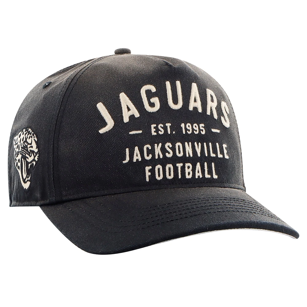 Casquette ajustable non structurée Jacksonville Jaguars Dusted Laramie '47 Black pour homme