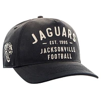 Men's '47 Black Jacksonville Jaguars Dusted Laramie Unstructured Hitch Adjustable Hat