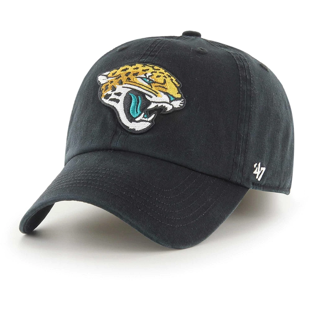 Men's '47 Black Jacksonville Jaguars Franchise Logo Fitted Hat