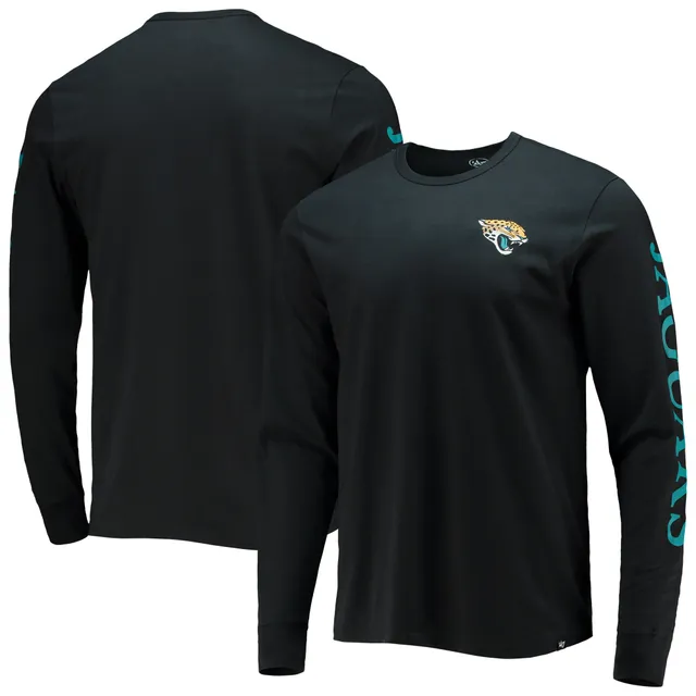 Jacksonville Jaguars Neutral Colour Logo Long Sleeve T-Shirt - Mens