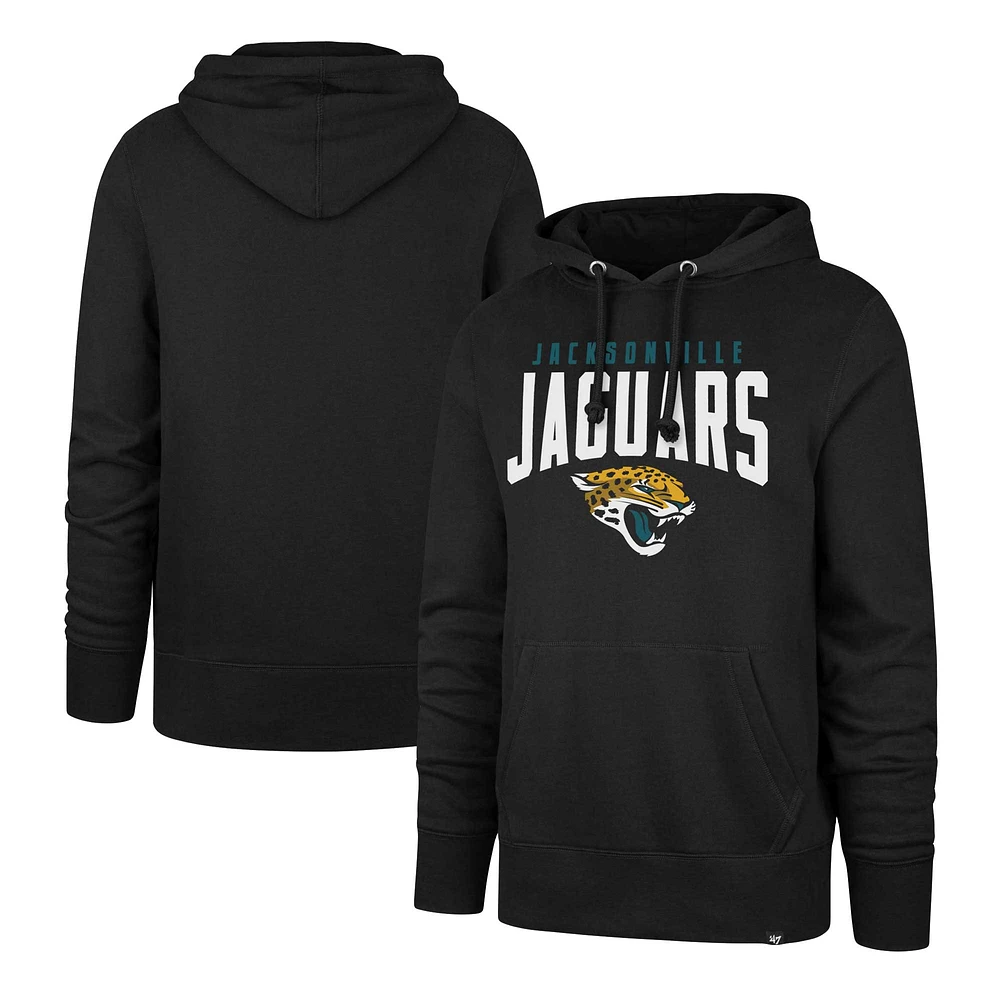 Men's '47 Black Jacksonville Jaguars Headline Pullover Hoodie