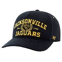 Men's '47 Black Jacksonville Jaguars Letterman Hitch Adjustable Hat