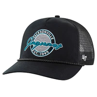 Casquette ajustable Promenade Hitch Trucker noire Jacksonville Jaguars '47 pour homme