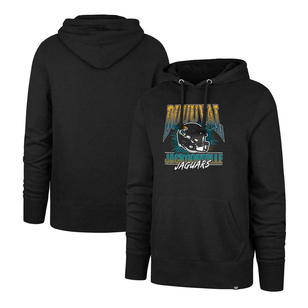 Men's '47 Black Jacksonville Jaguars Regional Headline Pullover Hoodie