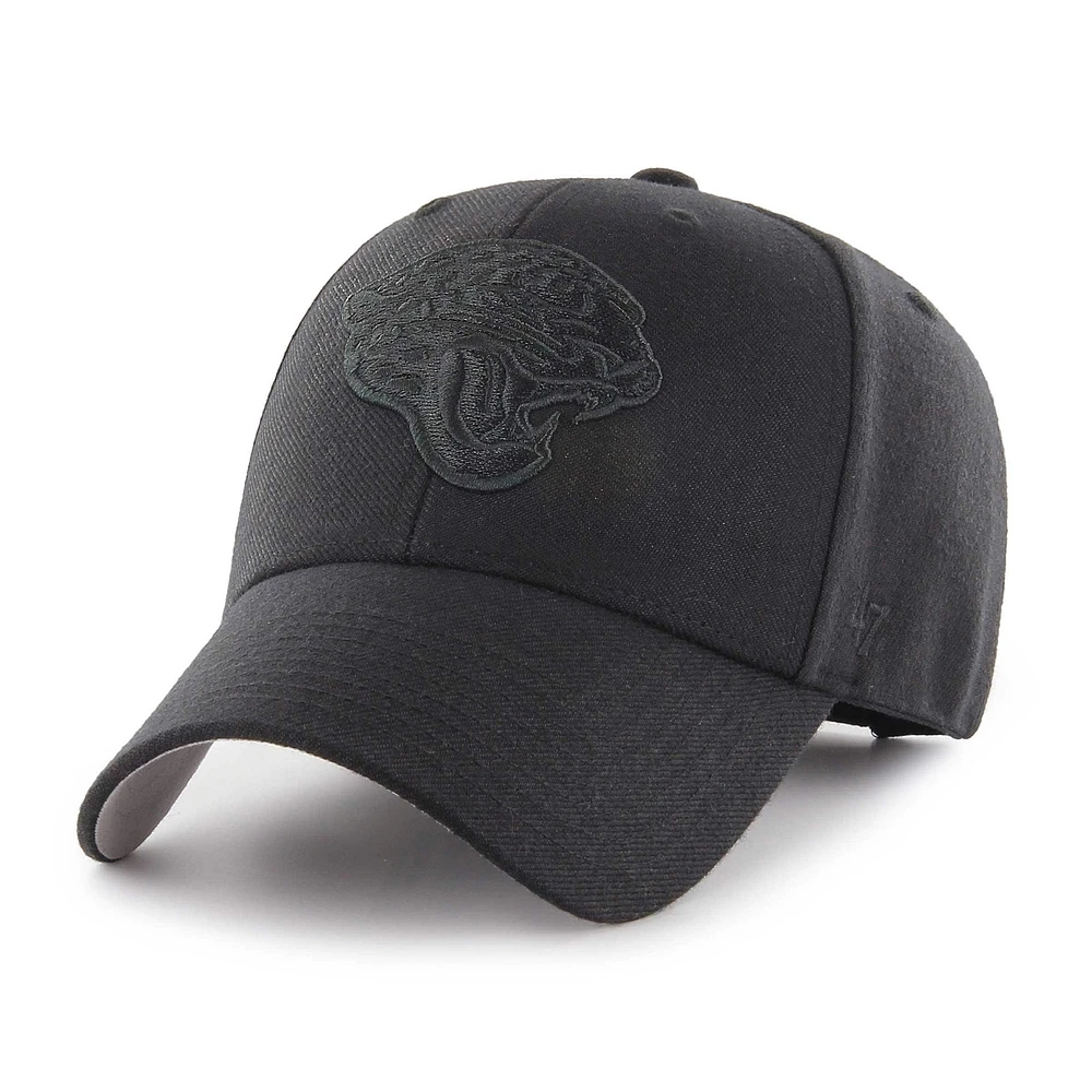 Men's '47 Black Jacksonville Jaguars  Tonal MVP Adjustable Hat