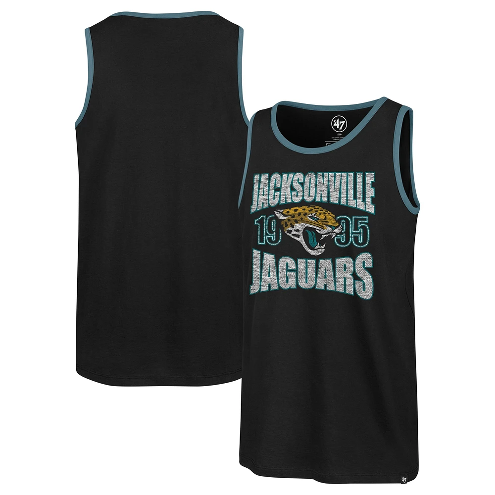 Men's '47 Black Jacksonville Jaguars Upload Franklin Tank Top