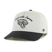 Men's '47 Cream/Black Jacksonville Jaguars Safe Bet Stable Hitch Adjustable Hat