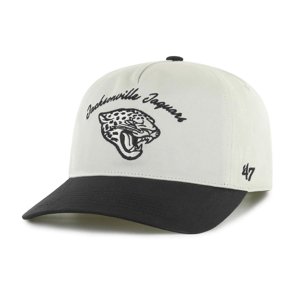 Men's '47 Cream/Black Jacksonville Jaguars Safe Bet Stable Hitch Adjustable Hat