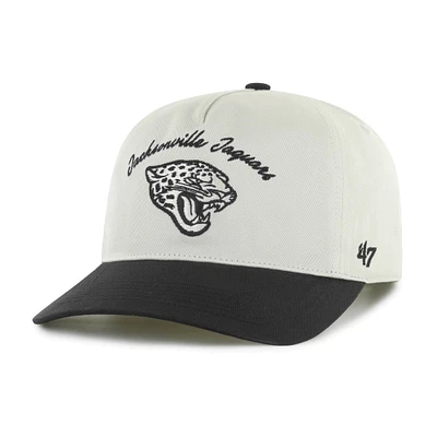 Men's '47 Cream/Black Jacksonville Jaguars Safe Bet Stable Hitch Adjustable Hat