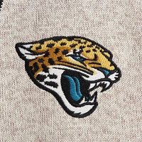 Men's '47 Cream Jacksonville Jaguars Kodiak Quarter-Zip Pullover Jacket