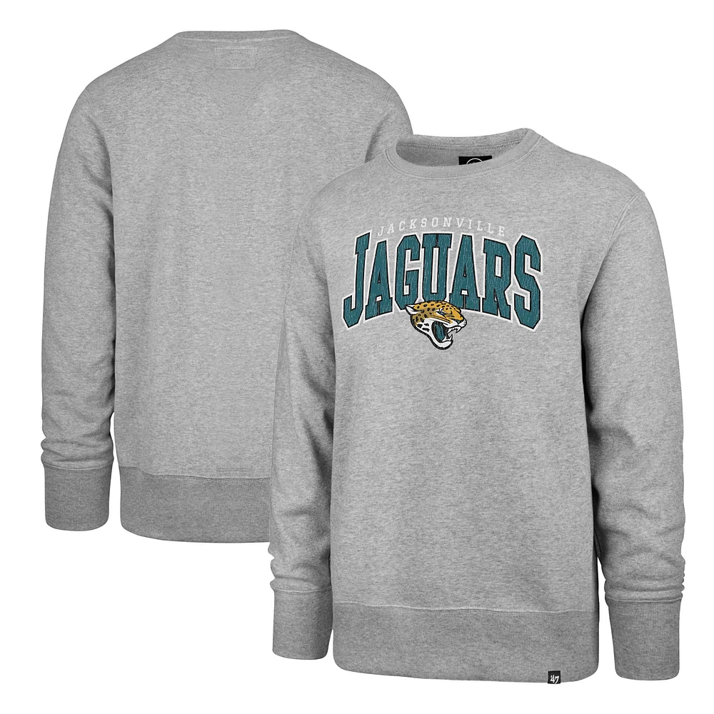 Sweat-shirt gris '47 pour hommes des Jacksonville Jaguars Varsity Block Headline