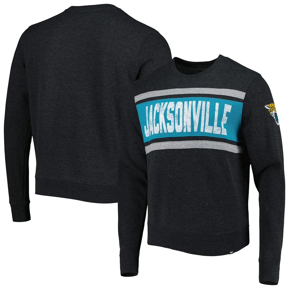 Chandail à enfiler '47 noir chiné Jacksonville Jaguars Bypass Tribeca pour homme