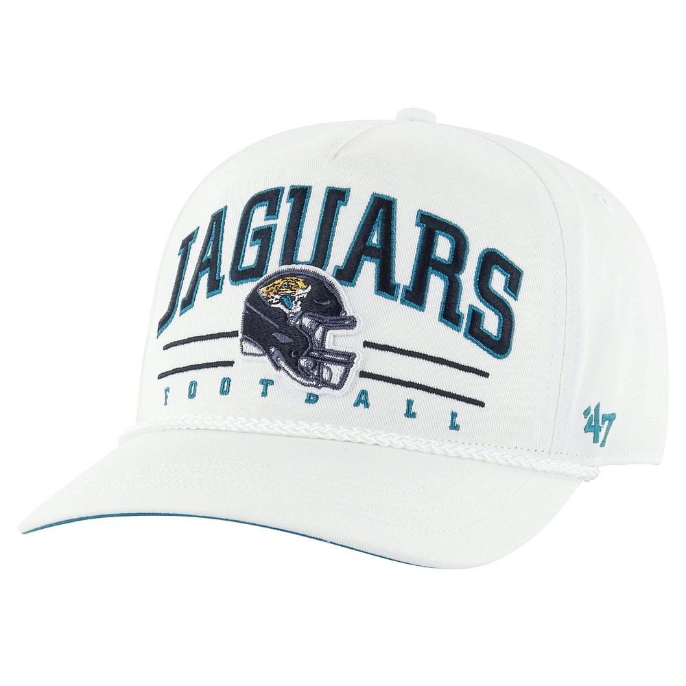 Casquette réglable Roscoe Hitch des Jacksonville Jaguars '47 blanches pour hommes