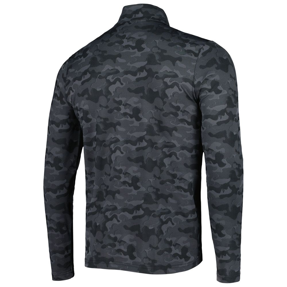 Men's Antigua Black Jacksonville Jaguars Brigade Quarter-Zip Sweatshirt