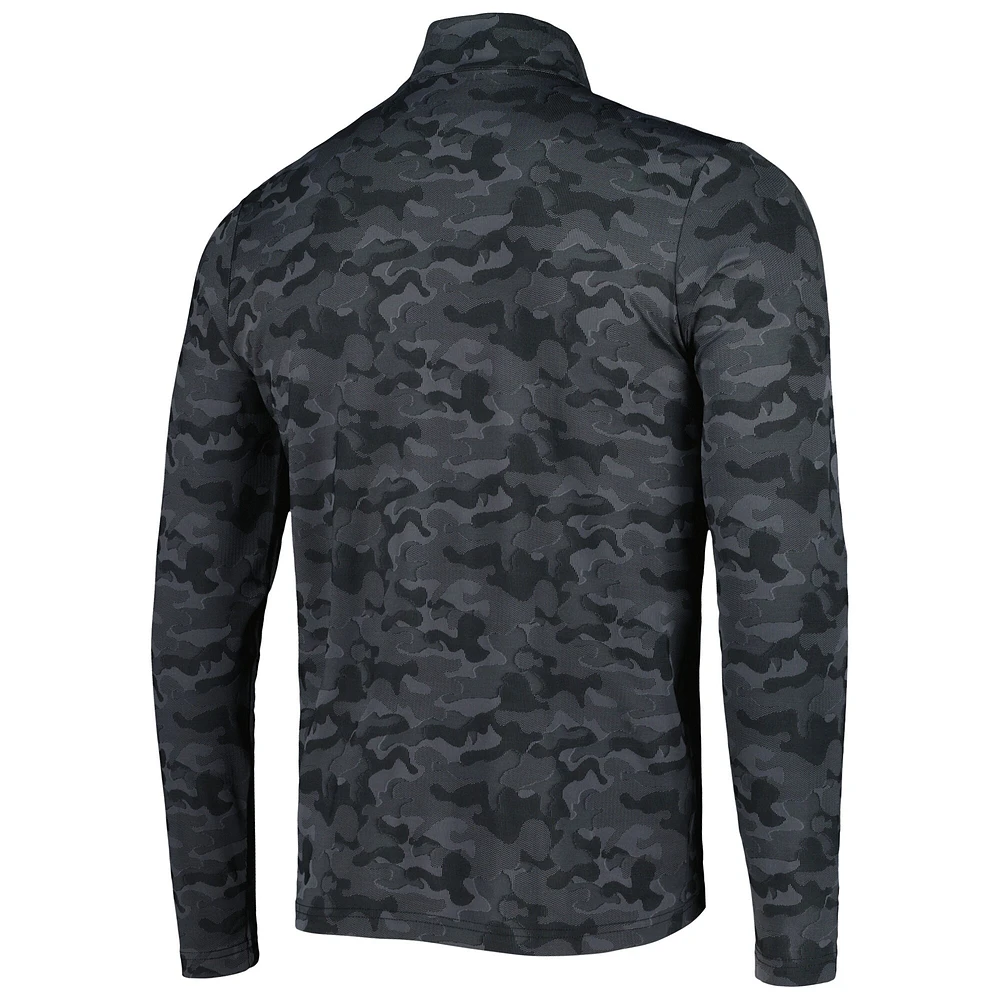Sweat-shirt à fermeture éclair quart de tour Antigua Black Jacksonville Jaguars Brigade pour homme