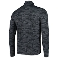 Sweat-shirt à fermeture éclair quart de tour Antigua Black Jacksonville Jaguars Brigade pour homme