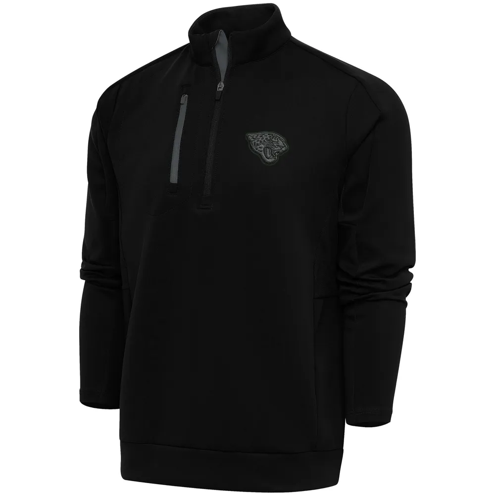 Lids Jacksonville Jaguars Antigua Tonal Logo Generation Quarter-Zip  Pullover Top - Black