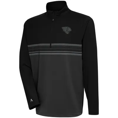 Lids Jacksonville Jaguars Antigua Tonal Logo Generation Quarter-Zip  Pullover Top - Black