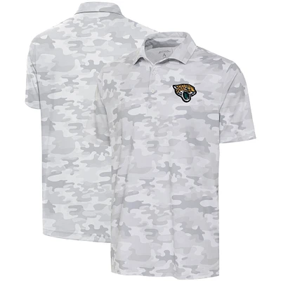 Polo Antigua blanc Jacksonville Jaguars Collide pour hommes