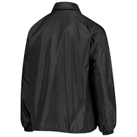 Men's Black Jacksonville Jaguars Coaches Classic Raglan Full-Snap Windbreaker Jacket