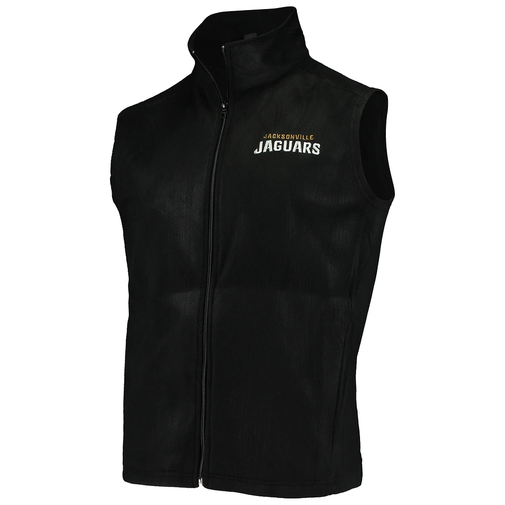 Men's Black Jacksonville Jaguars Houston Fleece Full-Zip Vest