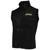 Men's Black Jacksonville Jaguars Houston Fleece Full-Zip Vest