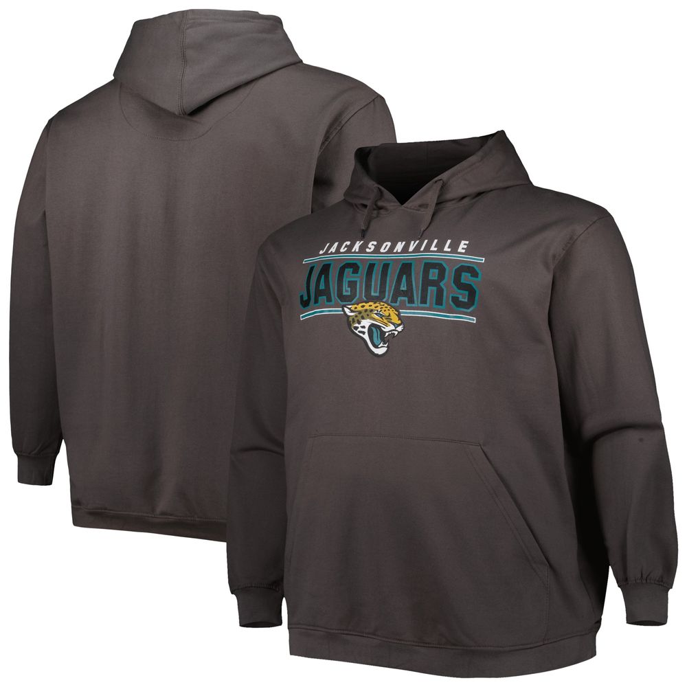 Majestic Jacksonville Jaguars Big & Tall Hoodie, Grey, XLT