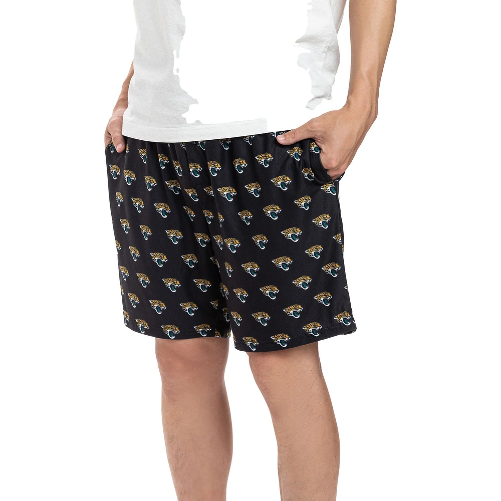 Ensemble de deux shorts Concepts Sport pour hommes, Jacksonville Jaguars Gauge Jam, noir