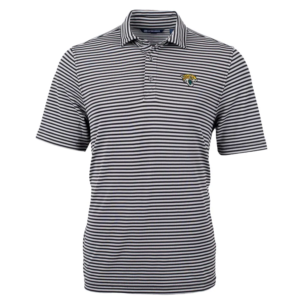 Lids Jacksonville Jaguars Cutter & Buck Virtue Eco Pique Stripe Recycled  Polo