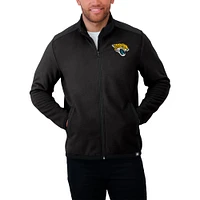 Men's Darius Rucker Collection by Fanatics Black Jacksonville Jaguars Color Block Polar Fleece Full-Zip Jacket