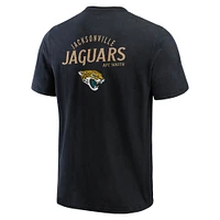 T-shirt Henley délavé noir pour homme de la collection Darius Rucker Fanatics des Jaguars Jacksonville