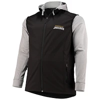 Men's Dunbrooke Black/Gray Jacksonville Jaguars Big & Tall Alpha Full-Zip Hoodie Jacket