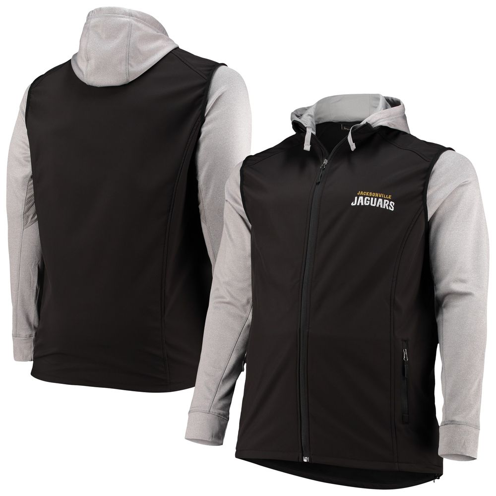 Men's Dunbrooke Black/Gray Jacksonville Jaguars Big & Tall Alpha Full-Zip Hoodie Jacket