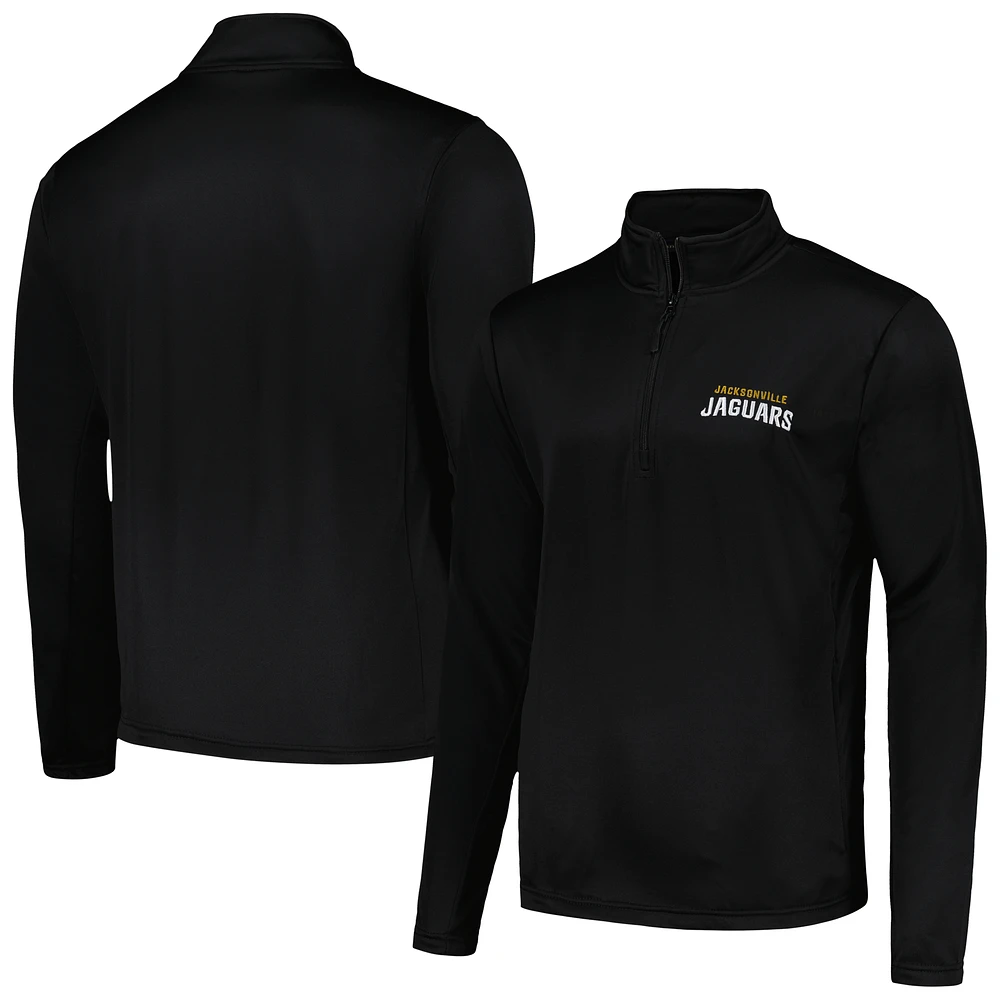 Men's Dunbrooke Black Jacksonville Jaguars All-Star Tech Quarter-Zip Top