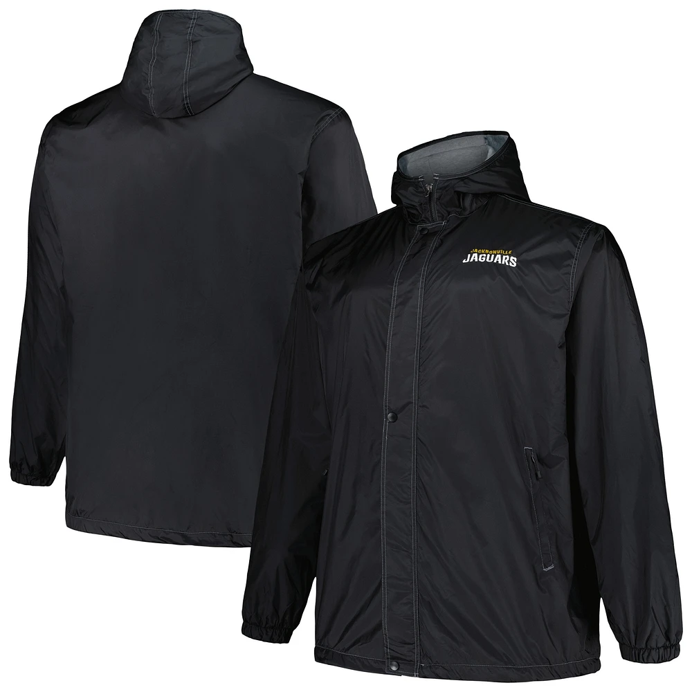 Dunbrooke Black Jacksonville Jaguars Big & Tall Legacy Stadium Veste entièrement zippée pour homme