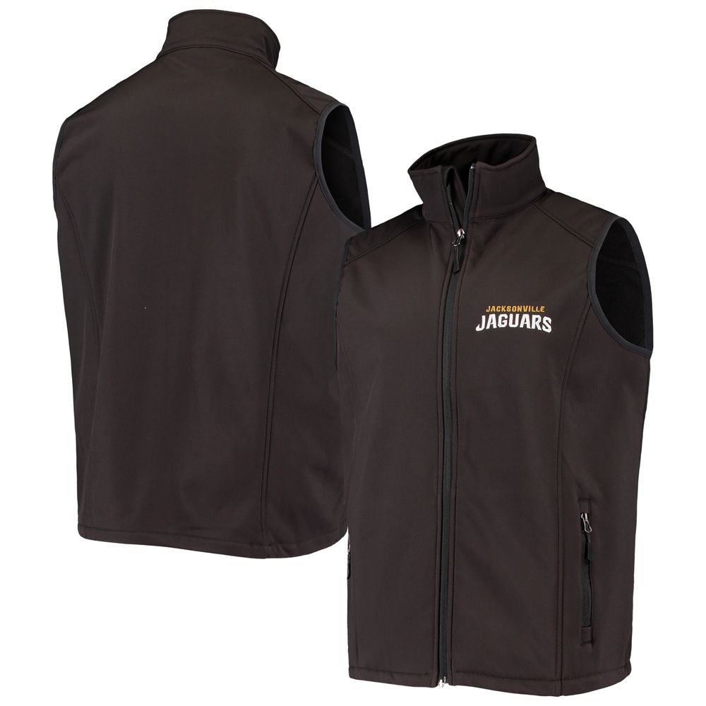 Men's Dunbrooke Black Jacksonville Jaguars Circle Archer Softshell Full-Zip Vest