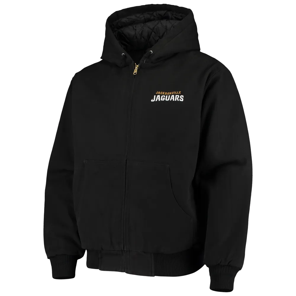 Veste à capuche en toile de coton Dakota Jacksonville Jaguars Dunbrooke noire pour hommes