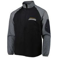 Men's Dunbrooke Black Jacksonville Jaguars Hurricane Raglan Full-Zip Windbreaker Jacket