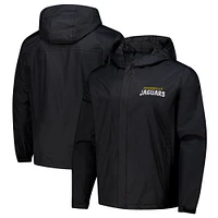 Veste à capuche entièrement zippée et imperméable Dunbrooke Black Jacksonville Jaguars Tropic pour homme