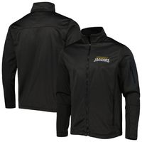 Men's Dunbrooke Heather Black Jacksonville Jaguars Freestyle Coated Tech Fleece Full-Zip Jacket