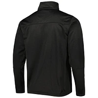 Men's Dunbrooke Heather Black Jacksonville Jaguars Freestyle Coated Tech Fleece Full-Zip Jacket